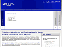 Tablet Screenshot of med-pay.com